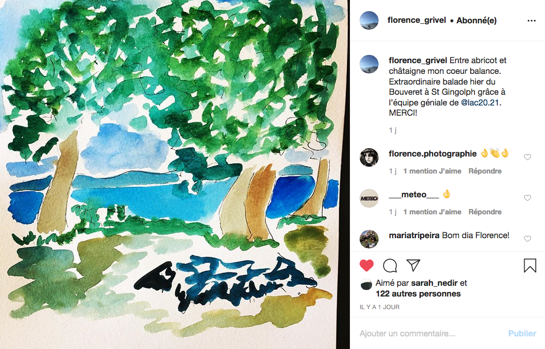 Capture d’écran Instagram / Florence Grivel